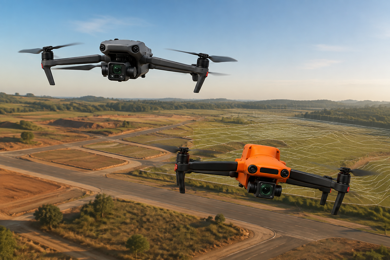 Drones RTK utilizados em aerofotogrametria