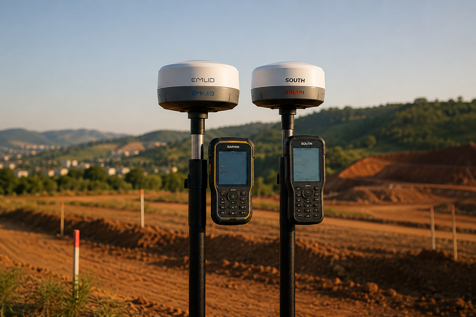 Receptores GNSS RTK para levantamentos de precisão